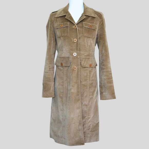KENNETH COLE REACTION Women's Long Velvet Coat Size S - Picture 1 of 10